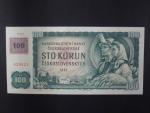100 Kč 1961 s. T 87, kolek, Ba. CZ 1b2, Pi. 1
