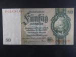 Německo, 50 RM 1933 série F, válečné vydání, Ba. D6e
