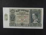 Maďarsko, 2 Pengö 15.7.1940 série J 649 bílý papír, Pi. 108, Ba. H2a