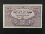 10 Kčs 2.1.1927 série P 025