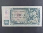 100 Sk/Kčs 1961 s. D 22, kolkovaná, vodoznaková výztuž na líci, Ba. SK 3a2, Pi. 17