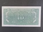 10 Kčs 1945 série V/J - var. hnědý číslovač