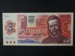 50 Sk/Kčs 1987 s. F 63 kolkovaná, Baj. SK2a