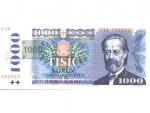 1000 Kč 1985 s.U, kolek tištěný, Baj. CZ 3b, Pi.3