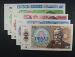 sada 10, 20, 50, 100, 1000 Kčs 1985 - 89