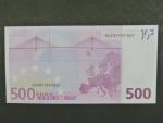 500 Euro 2002 s.N, Rakousko, podpis Willema F. Duisenberga, F001 tiskárna Österreichische Banknoten und Sicherheitsdruck, Rakousko