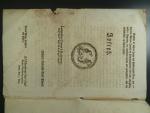 císařský patent Josefa II. z 1.6.1784 k vydání bankocedulí včetně formulářů 5, 10, 25, 50, 100, 500 a 1000 Gulden 1.11.1784, Ri. 16 - 22 Fa