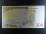 200 Euro 2002 s.X, Německo, podpis Willema F. Duisenberga, R005 tiskárna Bundesdruckerei, Německo
