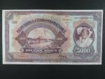 5000 Kč 6.7.1920 série A, neperforovaná, Ba. 17c, Pi. 18a, velmi vzácná
