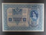 1000 K 2.1.1902, kolkovaná , typ A1, série 1211, šedý podtisk
