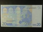 20 Euro 2002 s.E, Slovensko, podpis Jeana-Clauda Tricheta, R027 tiskárna Bundesdruckerei, Německo 