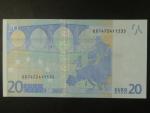 20 Euro 2002 s.E, Slovensko, podpis Jeana-Clauda Tricheta, R029 tiskárna Bundesdruckerei, Německo 