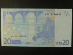 20 Euro 2002 s.E, Slovensko, podpis Jeana-Clauda Tricheta, R031 tiskárna Bundesdruckerei, Německo 