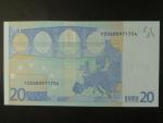 20 Euro 2002 s.F, Malta, podpis Jeana-Clauda Tricheta, G009 tiskárna Koninklijke Joh. Enschedé, Holandsko
