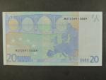 20 Euro 2002 s.M, Portugalsko, podpis Jeana-Clauda Tricheta, U011 tiskárna  Valora - Banco de Portugalsko, Portugalsko