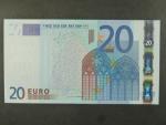 20 Euro 2002 s.M, Portugalsko, podpis Jeana-Clauda Tricheta, U015 tiskárna  Valora - Banco de Portugalsko, Portugalsko