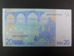 20 Euro 2002 s.U, Francie, podpis Willema F. Duisenberga, L005 tiskárna Banque de France, Francie