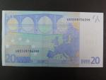 20 Euro 2002 s.U, Francie, podpis Willema F. Duisenberga, L011 tiskárna Banque de France, Francie