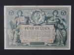 5 Gulden 1.1.1881 série Hi 48, Ri. 144
