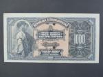 1000 Kč 15.4.1919 serie D bankovní vzor s per. NEPLATNÉ + SPECIMEN + 2x perf. otvor, Ba.14, Pi. 13s, Ka. 8g