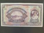 5000 Kč 6.7.1920 série B, neperforovaná, Ba. 17c, Pi. 18a, nejvzácnější neperf. série