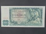 100 Kčs 1961 série C 15 bankovní vzor s perf. SPECIMEN, Baj. 98a, Pi. 91a, Ka. 96a
