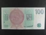 100 Kč 2019 s. M 11 s přítiskem ČNB 100 LET Kč 1919 - 2019