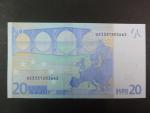 20 Euro 2002 s.U, Francie, podpis Willema F. Duisenberga, L012 tiskárna Banque de France, Francie