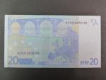 20 Euro 2002 s.U, Francie, podpis Jeana-Clauda Tricheta, L037 tiskárna Banque de France, Francie