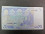 20 Euro 2002 s.U, Francie, podpis Jeana-Clauda Tricheta, L048 tiskárna Banque de France, Francie