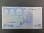 20 Euro 2002 s.U, Francie, podpis Willema F. Duisenberga, L024 tiskárna Banque de France, Francie