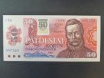 50 Sk/Kčs 1987 s. I 24 kolkovaná