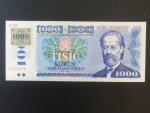 1000 Kč 1985/1993 série C 35, kolek lepený, sériové čísla blíž u sebe