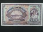 5000 Kč 1920 série B, perf. SPECIMEN