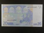 20 Euro 2002 s.U, Francie, podpis Jeana-Clauda Tricheta, L067 tiskárna Banque de France, Francie