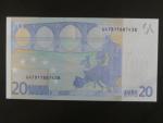20 Euro 2002 s.U, Francie, podpis Jeana-Clauda Tricheta, L078 tiskárna Banque de France, Francie