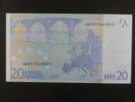 20 Euro 2002 s.U, Francie, podpis Jeana-Clauda Tricheta, L084 tiskárna Banque de France, Francie