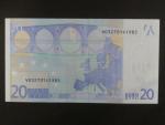 20 Euro 2002 s.V, Španělsko, podpis Willema F. Duisenberga, M003 tiskárna Fábrica Nacional de Moneda , Španělsko