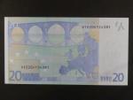 20 Euro 2002 s.V, Španělsko, podpis Willema F. Duisenberga, M010 tiskárna Fábrica Nacional de Moneda , Španělsko