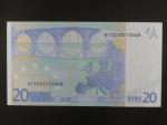 20 Euro 2002 s.V, Španělsko, podpis Willema F. Duisenberga, M011 tiskárna Fábrica Nacional de Moneda , Španělsko