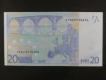 20 Euro 2002 s.V, Španělsko, podpis Jeana-Clauda Tricheta, M017 tiskárna Fábrica Nacional de Moneda , Španělsko