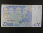 20 Euro 2002 s.X, Německo, podpis Jeana-Clauda Tricheta, P012 tiskárna Giesecke a Devrient, Německo