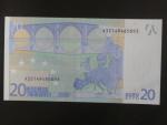 20 Euro 2002 s.X, Německo, podpis Jeana-Clauda Tricheta, P017 tiskárna Giesecke a Devrient, Německo