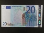20 Euro 2002 s.X, Německo, podpis Jeana-Clauda Tricheta, P017 tiskárna Giesecke a Devrient, Německo