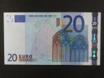 20 Euro 2002 s.X, Německo, podpis Jeana-Clauda Tricheta, R002 tiskárna Bundesdruckerei, Německo