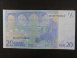 20 Euro 2002 s.X, Německo, podpis Jeana-Clauda Tricheta, R005 tiskárna Bundesdruckerei, Německo