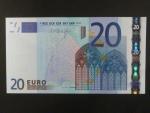 20 Euro 2002 s.X, Německo, podpis Mario Draghi, E010 tiskárna F. C. Oberthur, Francie