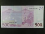 500 Euro 2002 s.T, Irsko, podpis Willema F. Duisenberga, F001  tiskárna Österreichische Banknoten und Sicherheitsdruck, Rakousko