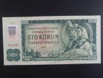 100 Sk/Kčs 1961 s. T 74, kolkovaná, Baj. SK 3b2, Pi. 17