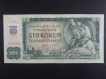 100 Sk/Kčs 1961 s. R 22, kolkovaná číslovač 1a, Baj. SK 3b3, Pi. 17